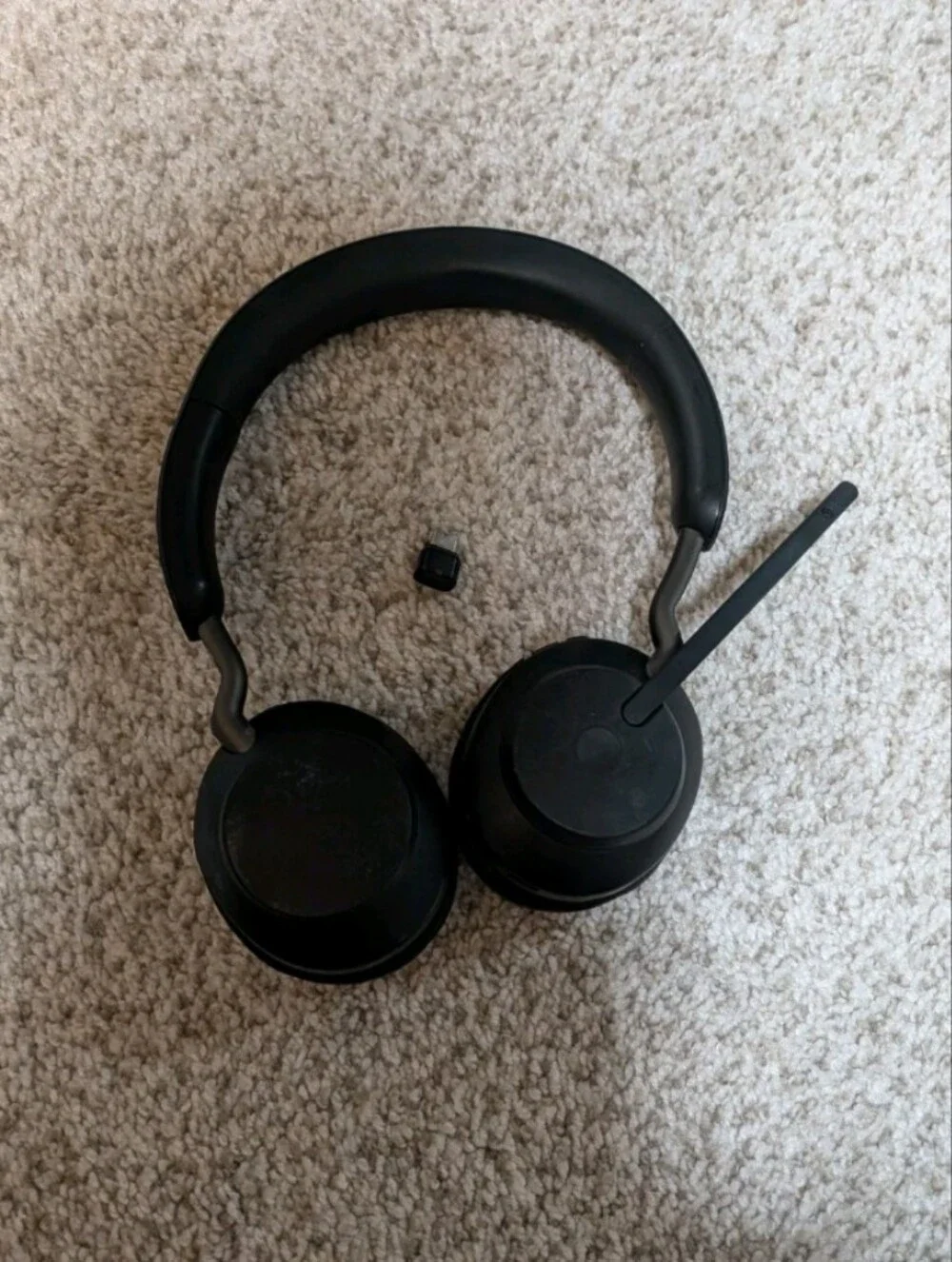Jabra Evolve2 65 UC Stereo Wireless Headset w/ Link 380c USB-C Dongle - Black